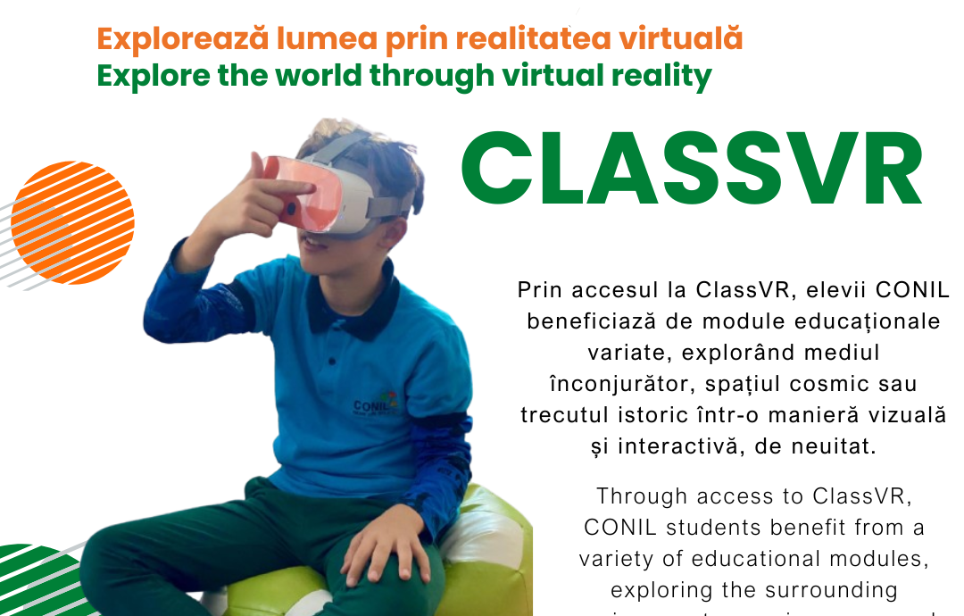 Pe 25 Octombrie 2024, la Școala Gimnazială CONIL a avut loc evenimentul de lansare a Clasei VR. În strânsă colaborare cu TEMENOS România, platforma inovatoare ClassVR a fost inaugurată într-un eveniment emoționant, marcând un nou capitol în educația pentru elevii cu cerințe educaționale speciale (CES). Parteneriatul este un prim pas important pentru transformarea experienței de învățare într-una captivantă și adaptată nevoilor individuale, având ca obiectiv principal oferirea unei educații incluzive și moderne pentru toți elevii CONIL. Lansarea ClassVR a debutat cu activități de explorare interactivă, iar elevii au parcurs primele lor lecții de realitate virtuală, învățând despre fenomene naturale, cum ar fi formarea vulcanilor, și despre structura organismului uman. Prezența reprezentanților TEMENOS România, alături de echipa CONIL, a întărit legătura dintre cele două organizații, iar colaborarea s-a transformat rapid într-o prietenie valoroasă. Prin accesul la ClassVR, elevii CONIL beneficiază de module educaționale variate, explorând mediul înconjurător, spațiul cosmic sau trecutul istoric într-o manieră vizuală și interactivă, de neuitat. Experiența VR le oferă copiilor o învățare adaptată, consolidându-le curiozitatea și ajutându-i să înțeleagă concepte complexe într-un mod intuitiv și captivant. „Pentru elevii noștri cu cerințe educaționale speciale, accesul la această tehnologie deschide o lume a posibilităților de învățare la care altfel nu ar fi avut acces. Suntem recunoscători prietenilor noștri de la TEMENOS România pentru că ne-au ajutat să facem acest vis realitate și pentru că sprijină fiecare copil să-și atingă potențialul maxim într-un mediu incluziv, adaptat nevoilor lor,” a declarat Adela Hanafi, fondatorul Școlii Gimnaziale CONIL. Lecțiile au fost de o complexitate surprinzătoare, captând atenția elevilor pe tot parcursul lor datorită caracterului imersiv și animațiilor colorate și interactive. Prin utilizarea realității virtuale, copiii au fost implicați activ în descoperirea tematicilor abordate, iar reacțiile lor pline de entuziasm și fascinație au reflectat pe deplin efectul captivant al metodei VR. Aceasta a transformat experiența educațională într-o poveste dinamică, unde fiecare detaliu motiva elevii să exploreze mai mult. Printre caracteristicile cheie ale metodei VR utilizate de ClassVR se numără interactivitatea sporită, capacitatea de a prezenta concepte complexe într-o formă vizuală accesibilă și dinamismul lecțiilor, care stimulează toate simțurile copiilor. Realitatea virtuală le permite elevilor să învețe într-un mod în care teoria devine practică, iar abstractul prinde contur, facilitând o asimilare mai profundă a cunoștințelor și o înțelegere mai clară a subiectelor explorate. Prin implementarea platformei ClassVR, Școala Gimnazială CONIL și TEMENOS România demonstrează angajamentul de a aduce educația la un nou nivel de interactivitate și accesibilitate pentru elevii cu cerințe educaționale speciale. Această inițiativă este un exemplu de inovare și dedicație în sprijinul incluziunii, oferind copiilor o șansă reală de a explora și învăța prin metode adaptate, captivante și actuale.