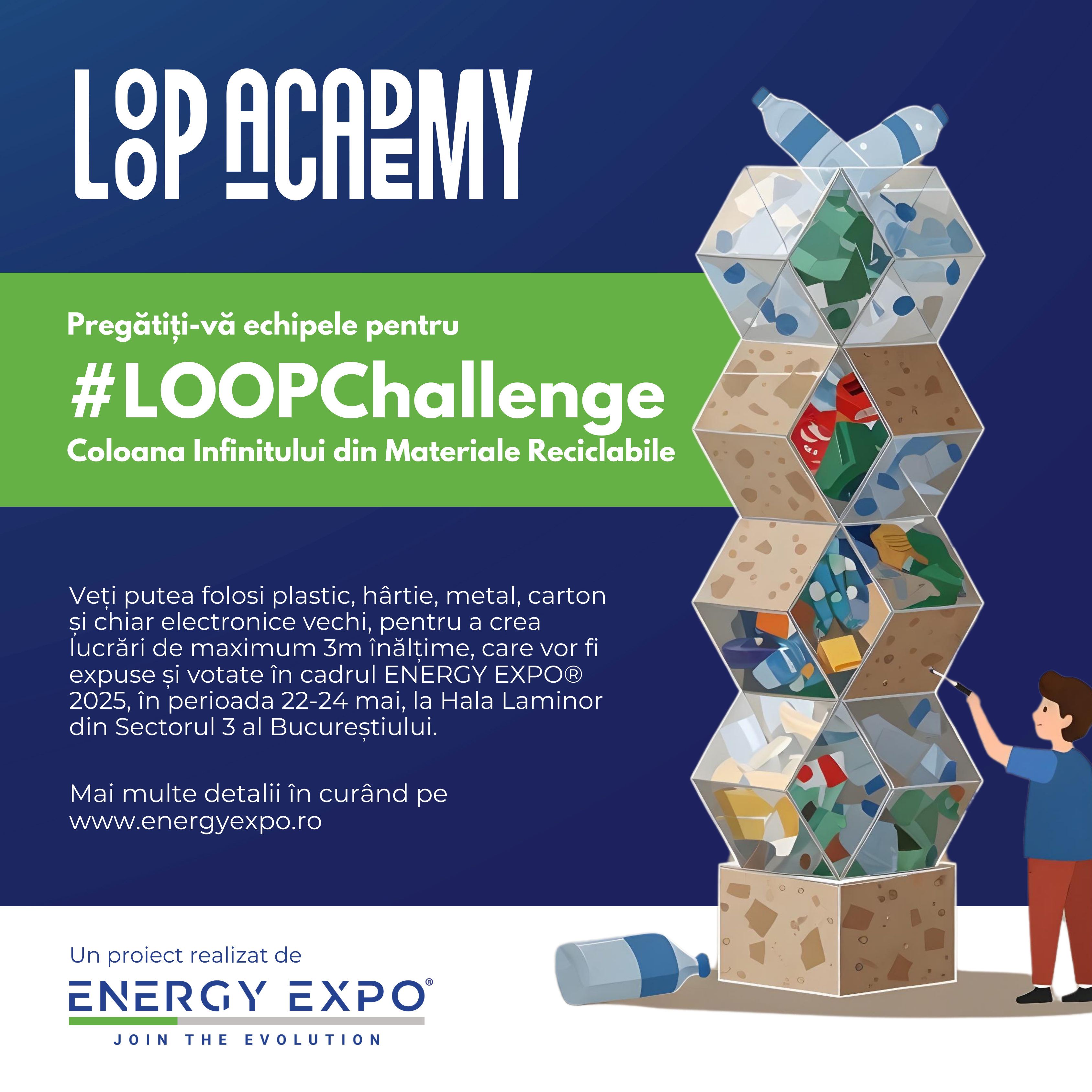 Arta Sustenabilă: #LOOPChallenge Reinterpretează Coloana Infinitului!